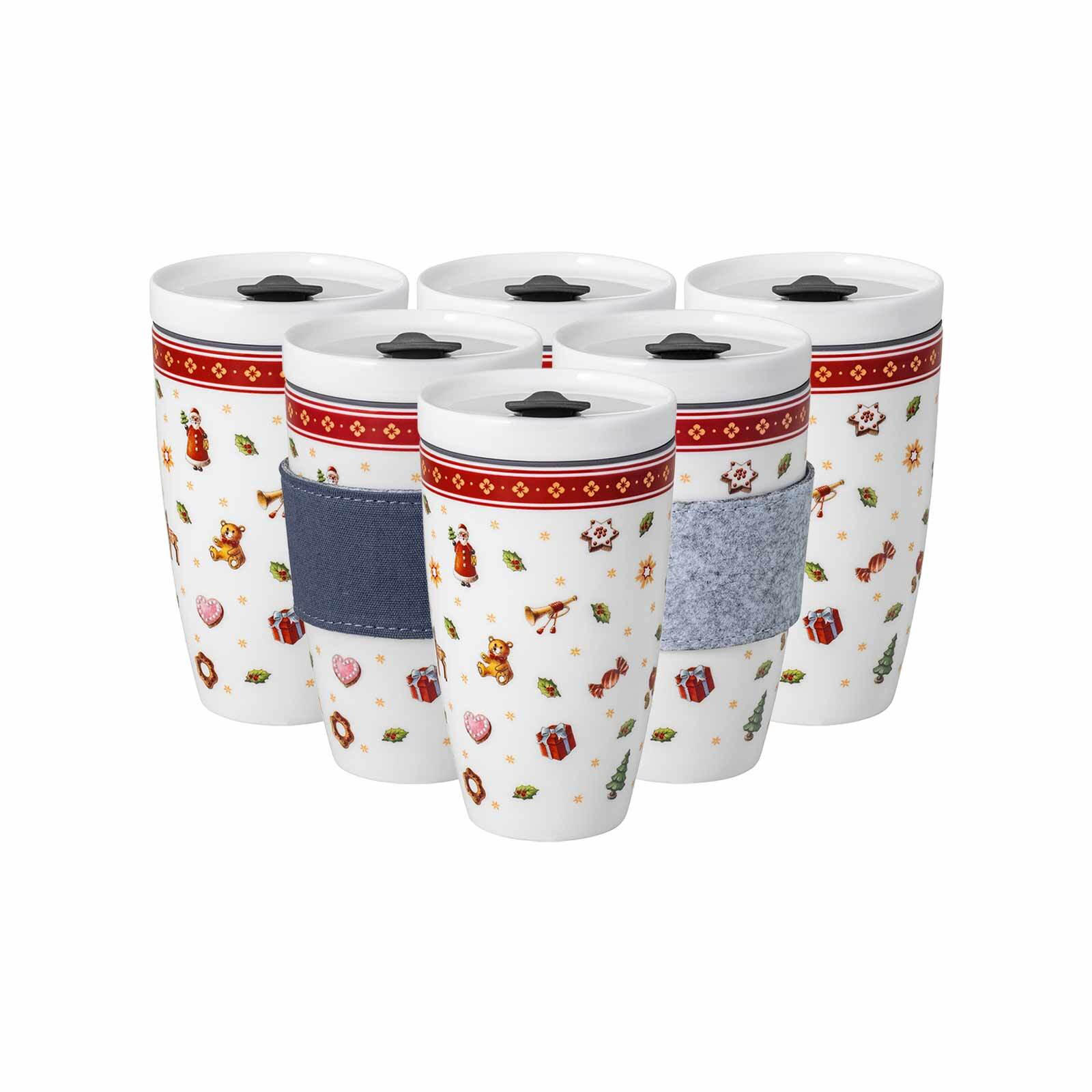 COFFEE TO GO BECHER Toy's Delight bunt 350 ml 6er Set - Multicolor, Keramik (0.35L) - Villeroy & Boch