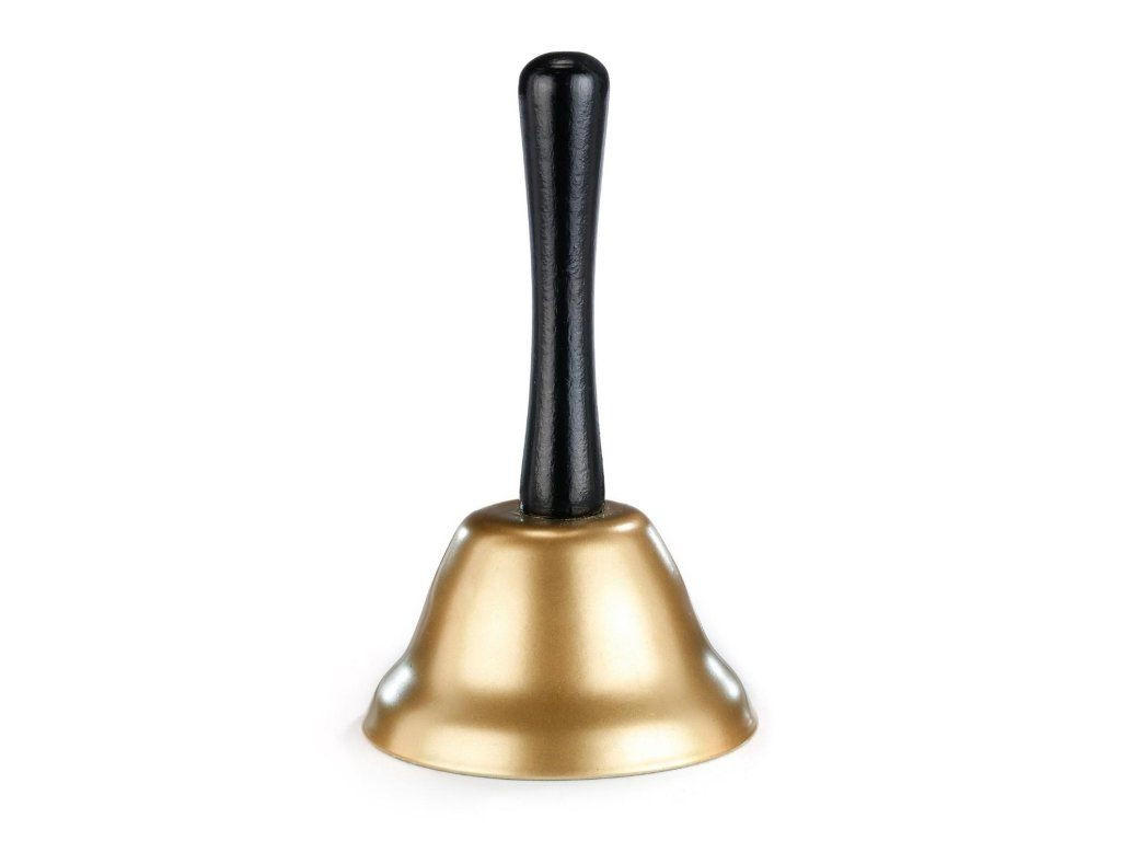 Laalu Weihnachtsglocke, Gold, Schwarz 10x12.5x10 cm