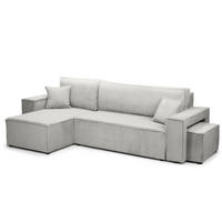 ECKSOFA Klara Creme - Creme, Textil (244/83/142cm) - Pillovely