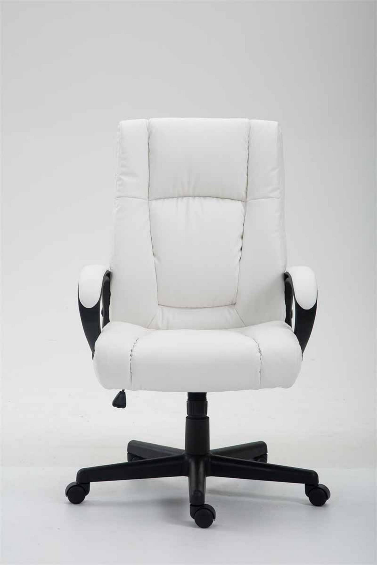 BÜROSTUHL Sportino XL, Kunstleder Weiß - Weiß, Kunststoff/Textil (66/116/70cm) - TPFLiving