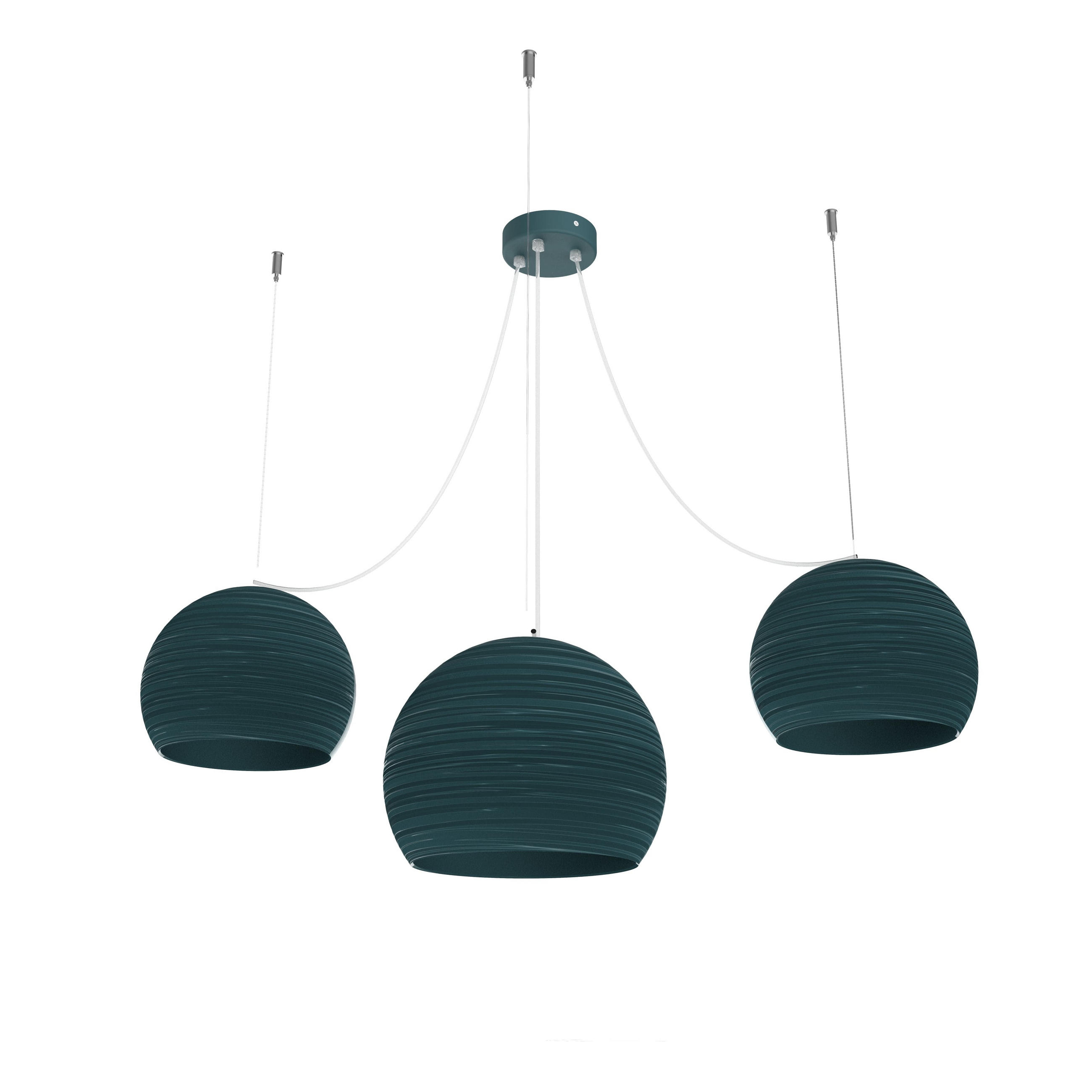 HÄNGELEUCHTE Focus X3 - Blau, Metall (25/25/20cm) - Lumicom