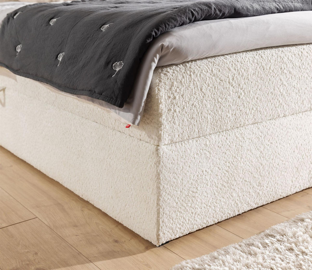 BOXBETT Dominga Premium - Creme, Holzwerkstoff/Textil (160/200cm) - Fun Möbel