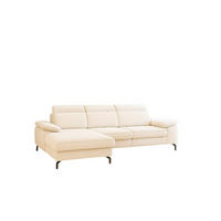ECKSOFA Margit Mit Schlaffunktion - Creme, Holzwerkstoff/Textil (276/184cm) - Fun Möbel