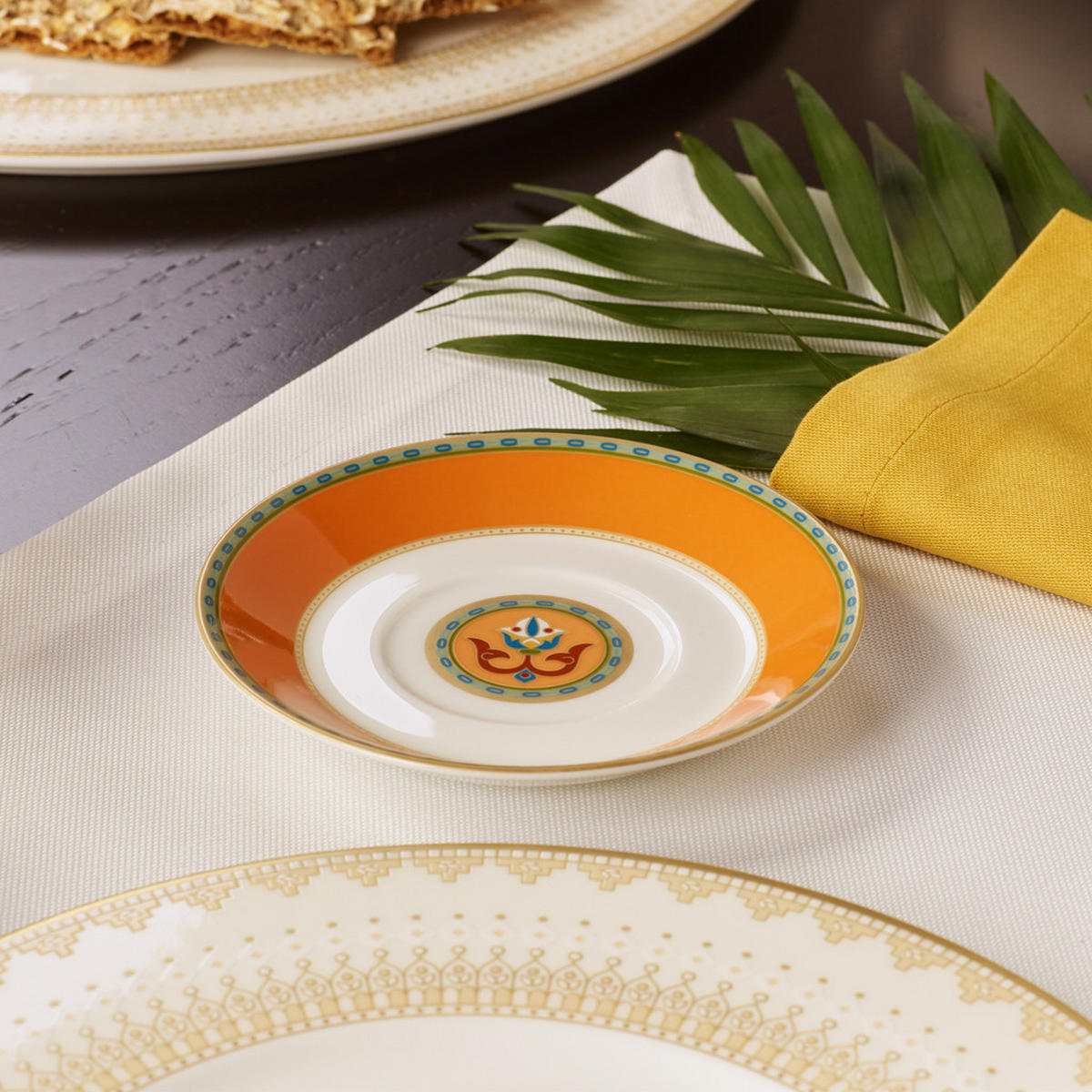 ESPRESSOUNTERTASSE Samarkand Mandarin orange ø 12,6 cm - Orange, Keramik (12.6cm) - Villeroy & Boch