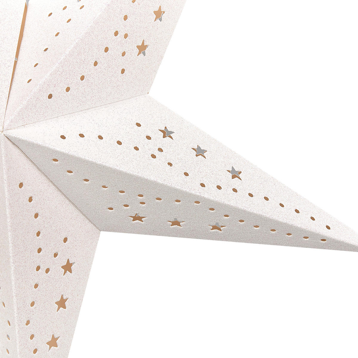 WANDOBJEKT Weiß Motti - Weiß, Papier (45/45/18cm) - Beliani