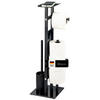 STAND-WC-GARNITUR 4IN1, schwarz - Schwarz, Metall (28/67/20cm) - eluno