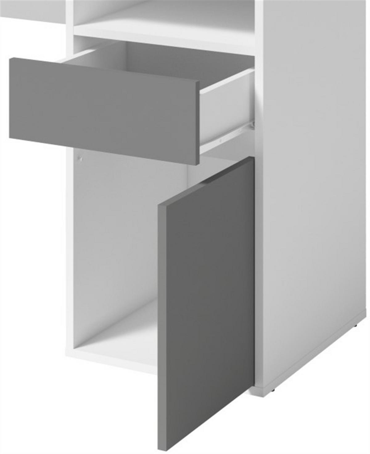 SCHREIBTISCH REGIS 120x53x75,5 cm Bürotisch Computertisch, Weiß - Weiß, Holzwerkstoff (53/120/75.5cm) - MASSENO