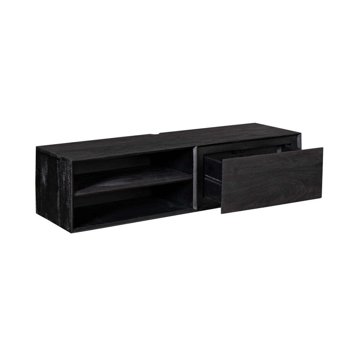 TV-MÖBEL Ambiance Schwarz 35/120/30 cm - Schwarz, Holz (120/30/35cm) - Starfurn