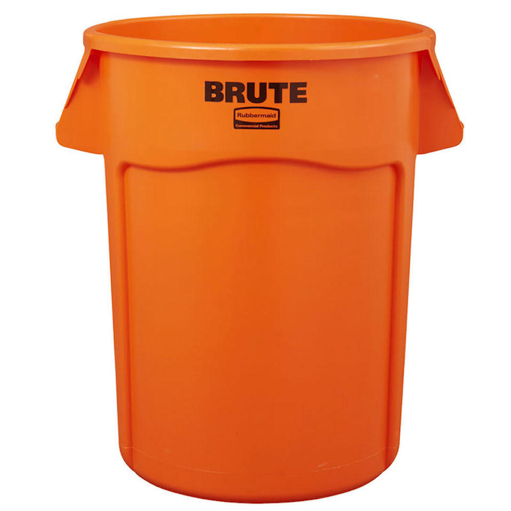 MÜLLEIMER Mit Belüftungskanälen 166,5 Liter Kunststoff Orange - Orange, Metall (71.7/79.6/61.2cm) - PROREGAL