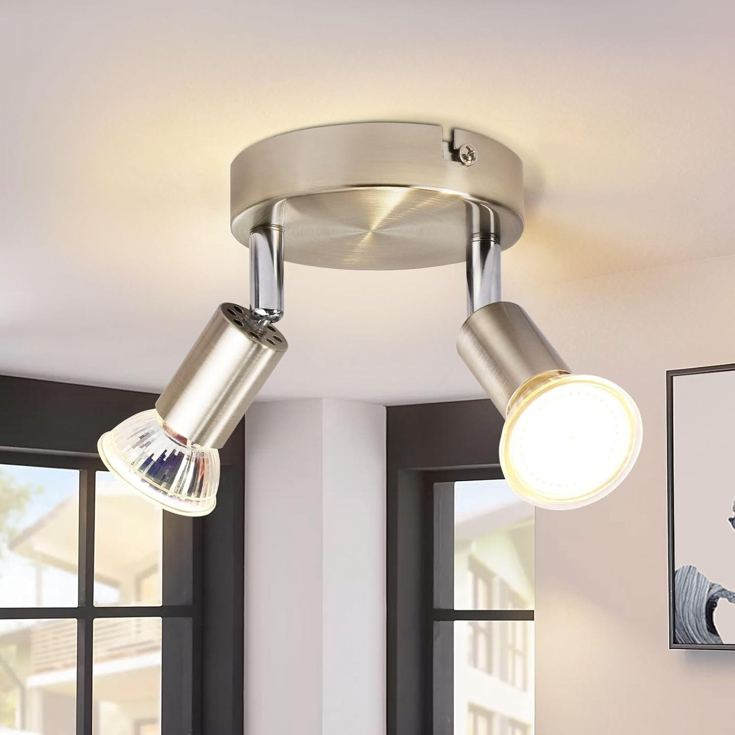 STRAHLER Windsheim 2-flammig 12/12/10.4 cm - Silberfarben, Metall (12/12/10.4cm) - Nettlife