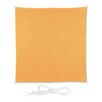SONNENSEGEL - Gelb, Textil/Metall (500/500cm) - Relaxdays