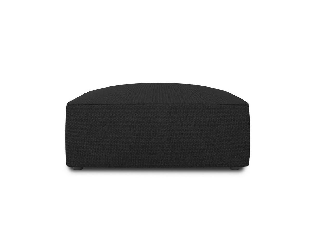 POUF Ruby aus strukturiertem Stoff schwarz - Schwarz, Textil (93/40/93cm) - Micadoni