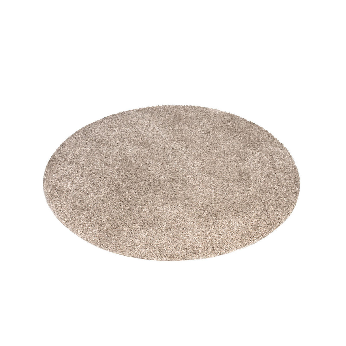 HOCHFLOR-TEPPICH City Shaggy 500 Sand 200x200 cm Rund - Beige, Textil (200/200cm) - carpet city