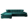 ECKSOFA Malwi, Seite: Links - Bronzefarben, Holz/Textil (278/161cm) - MIRJAN24