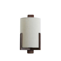 WANDLEUCHTE Litto Braun Ø22/36 cm - Braun, Holz (18/36/22cm) - Light & Living
