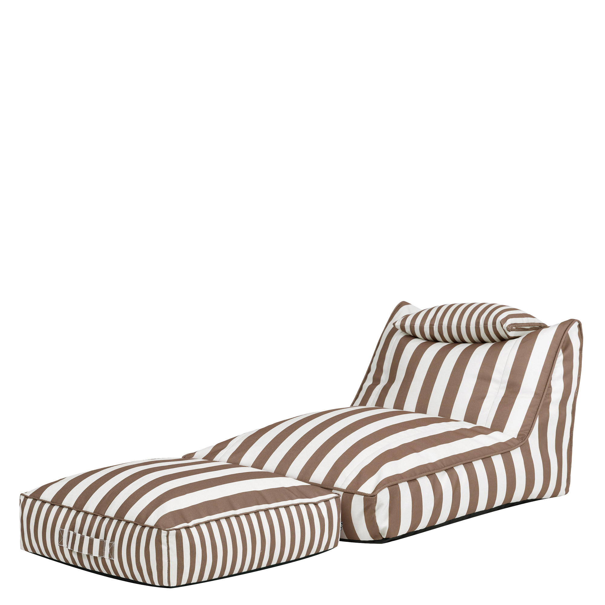 SITZSACK Outdoor mit Bodenkissen Nova - Braun, Textil (84/68/180cm) - icon