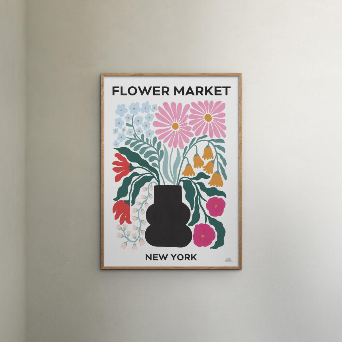 POSTER Wild Apple - Flower Market III - Multicolor, Papier (70/100/0.1cm) - Poster&Frame