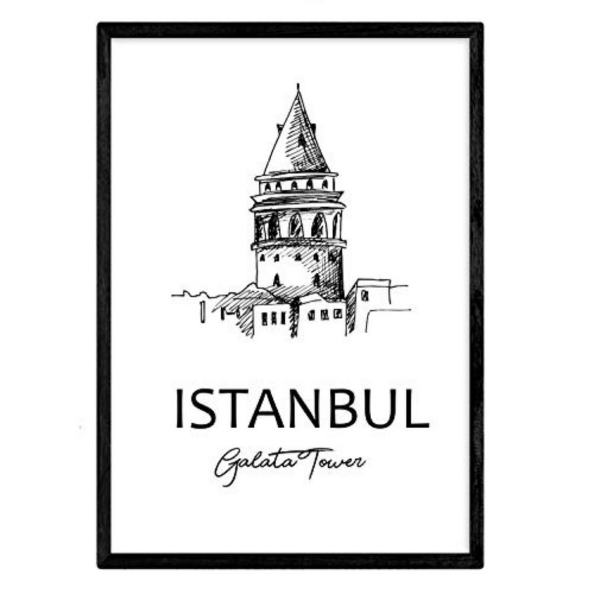 POSTER Städte Denkmäler Istanbul A3 Rahmenlos - Klar, Papier (29.7/5/42cm) - Nacnic