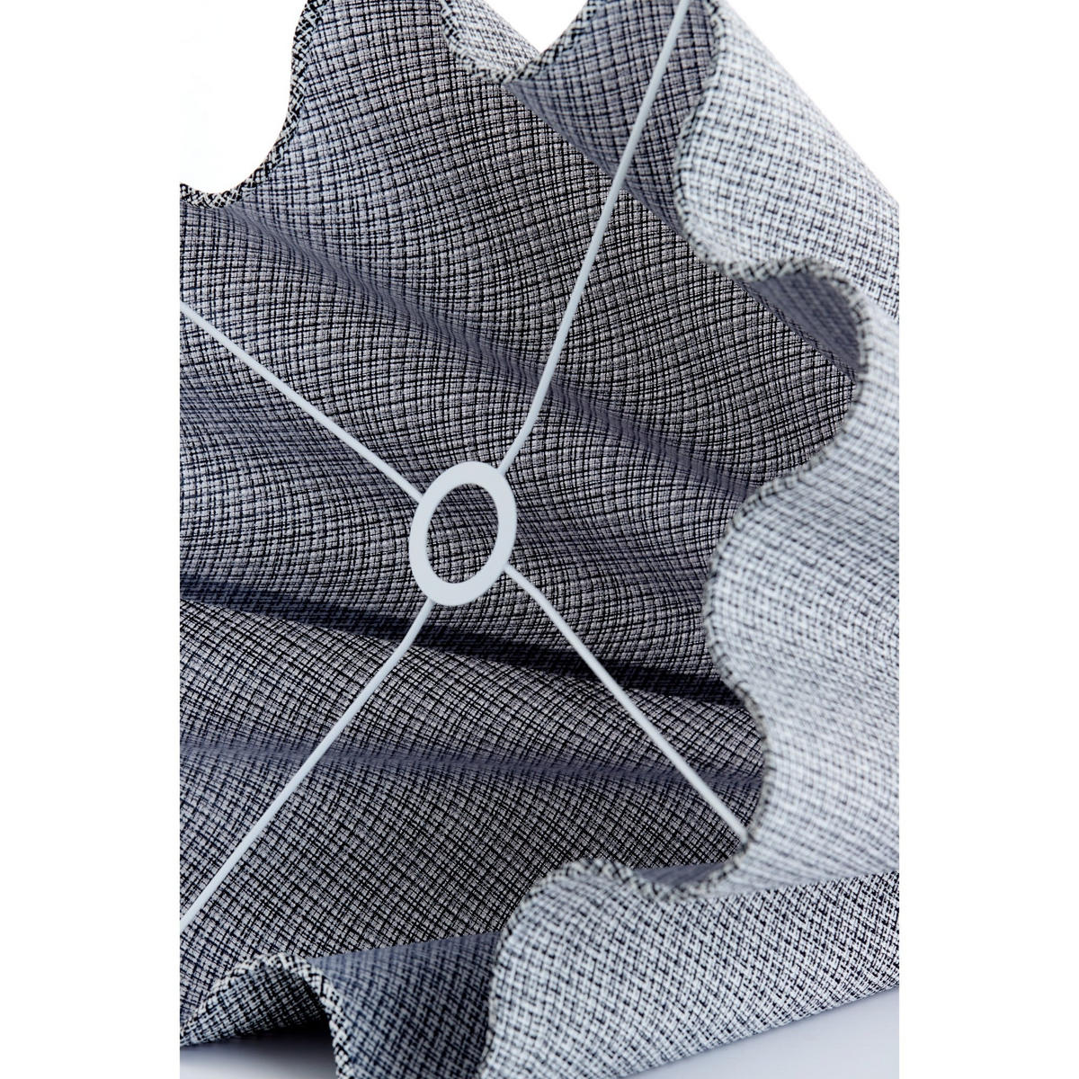 LAMPENSCHIRM Bezaha Schwarz 40/15/36 cm - Schwarz, Textil (40/15/36cm) - Light & Living