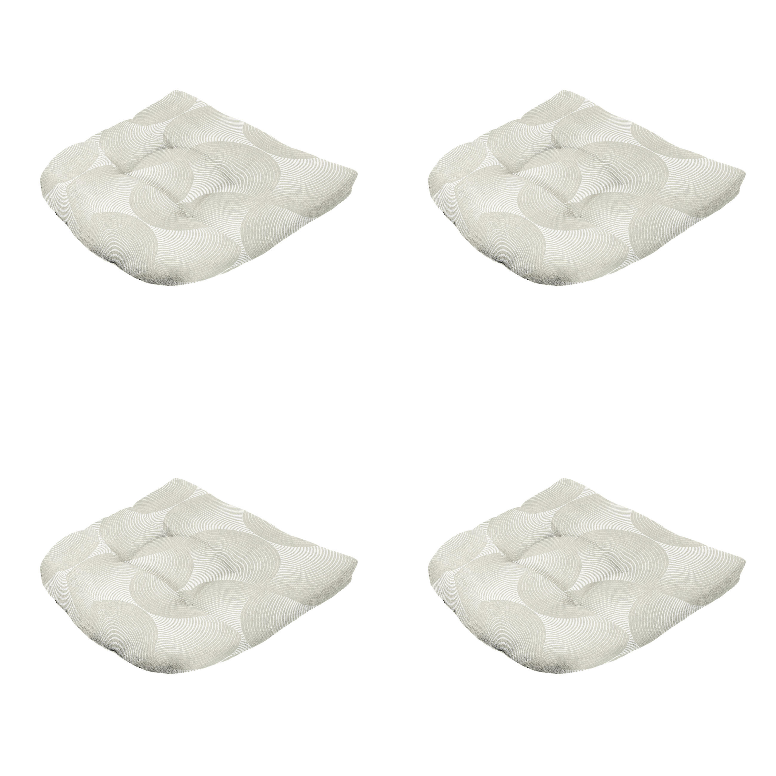 SITZKISSEN Napels - Beige - 46/46/6 cm - 4er-Set - Beige, Textil (46/6/46cm) - Madison