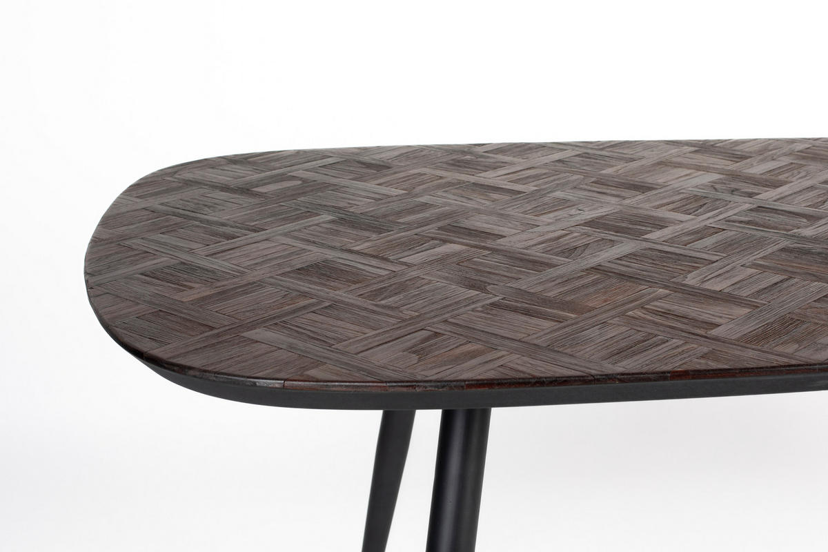 ESSTISCH Webster - Braun - 90/180/76 cm - Braun, Holz (90/180/76cm)
