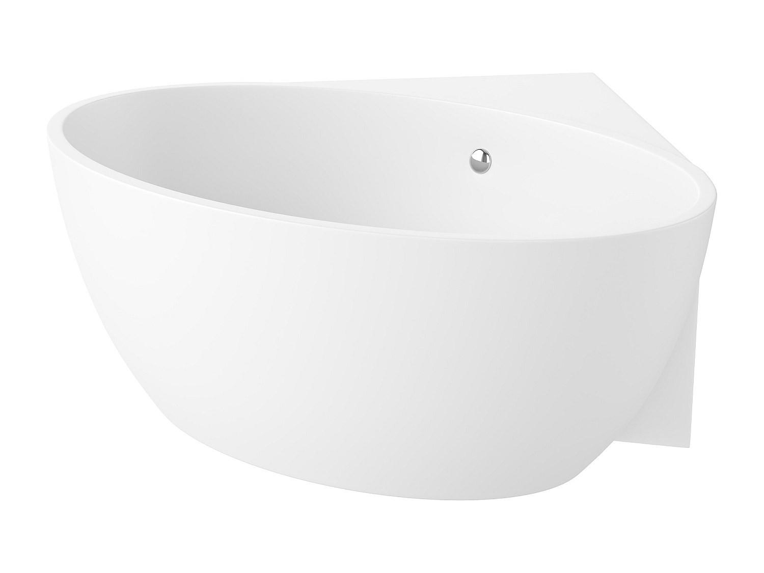 Vente-Unique Badewanne Weiß 127x58x127 cm