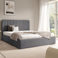 POLSTERBETT BEA II Bettkasten Lattenrost 140x200 Dunkelgrau - Anthrazit, Holz (140/200cm) - Furnistar