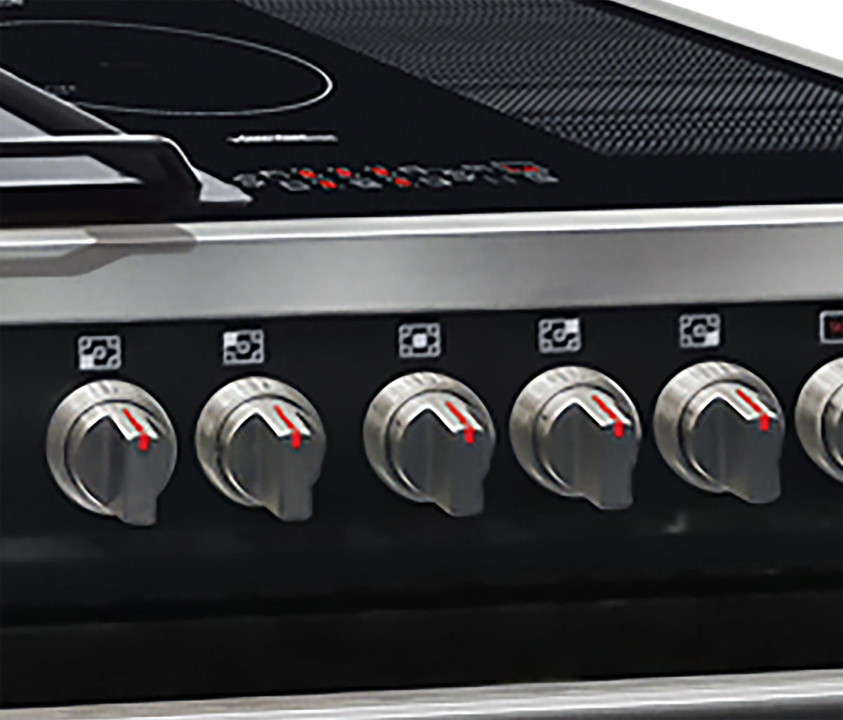 ELEKTRO-STANDHERD HC 93691 IS Schwarz, Induktionskochfeld 90 cm - Schwarz, Metall (90/90/60cm) - Kaiser Küchengeräte