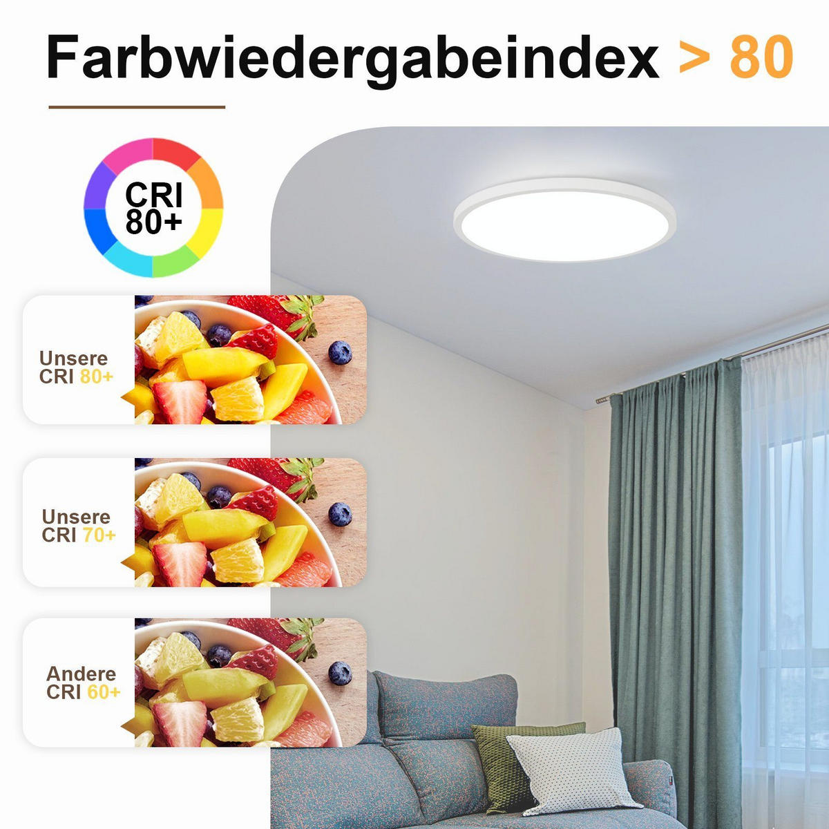 LED-DECKENLEUCHTE Hammer 30 cm - Weiß, Kunststoff (30/30/2.5cm) - Nettlife