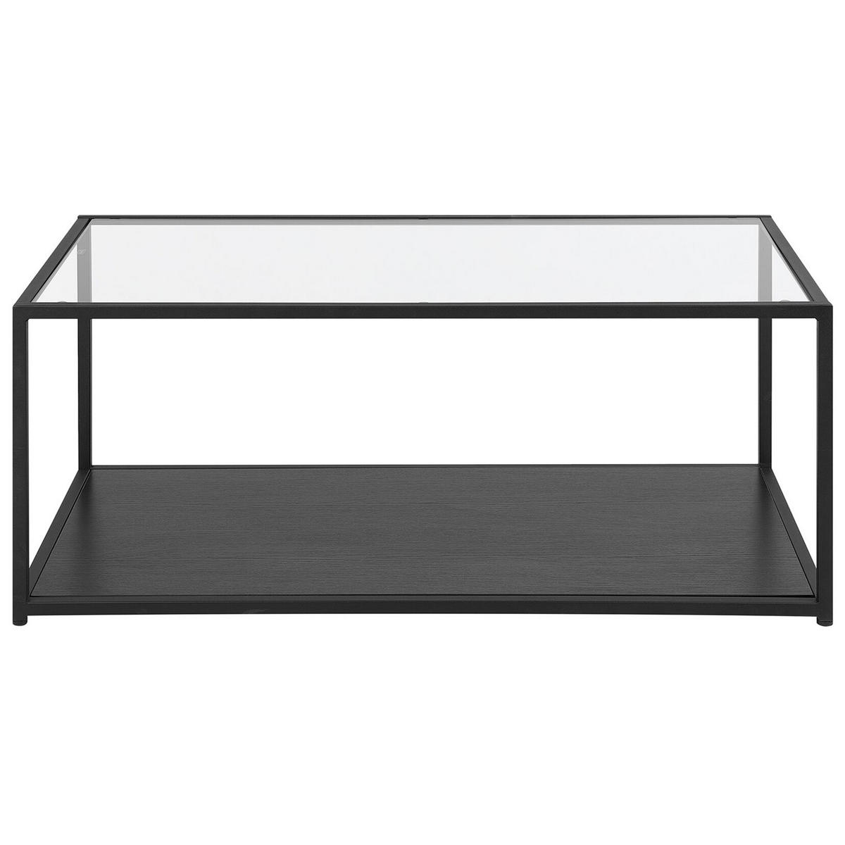 COUCHTISCH Glas schwarz rechteckig Medora - Schwarz, Glas (54/100/42cm) - Beliani