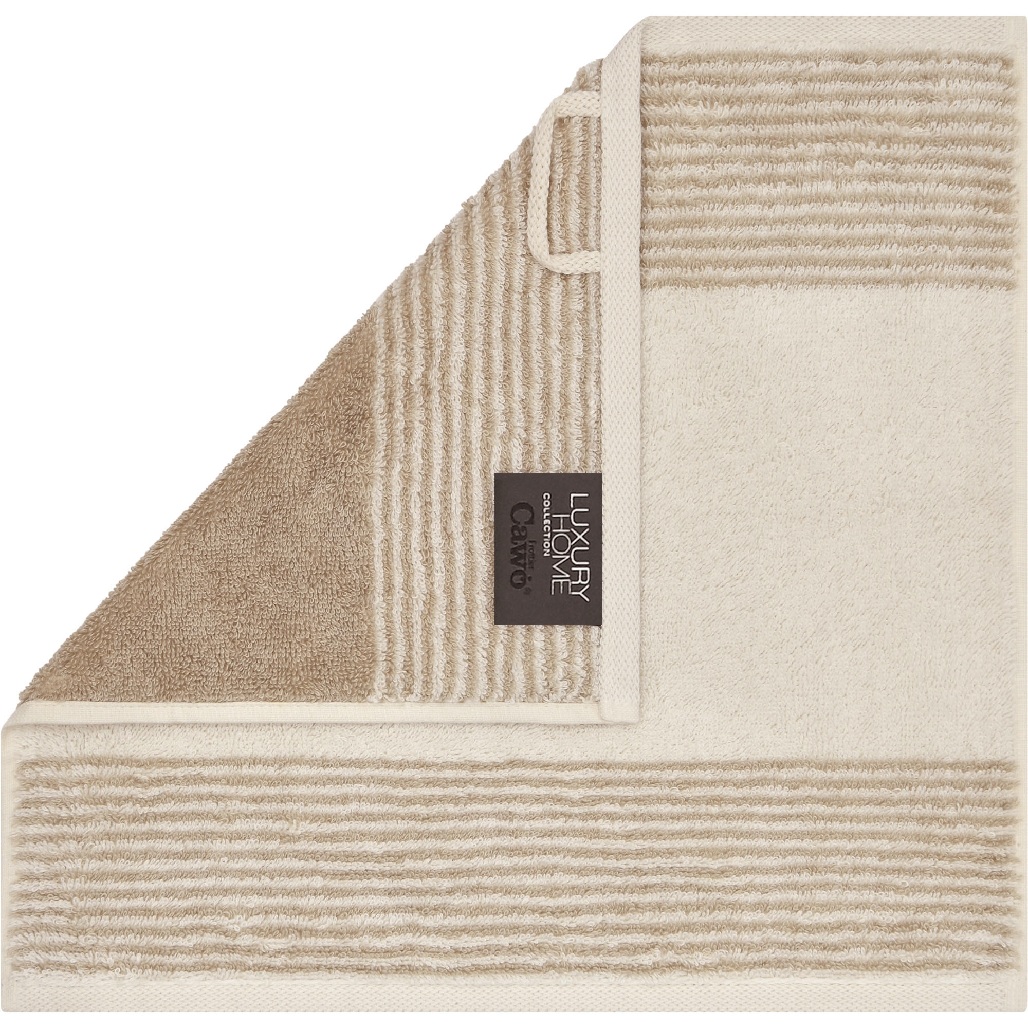 SEIFTUCH LUXURY HOME TWO-TONE 590 NATUR - 36 - Beige, Textil (30/30cm) - Cawoe