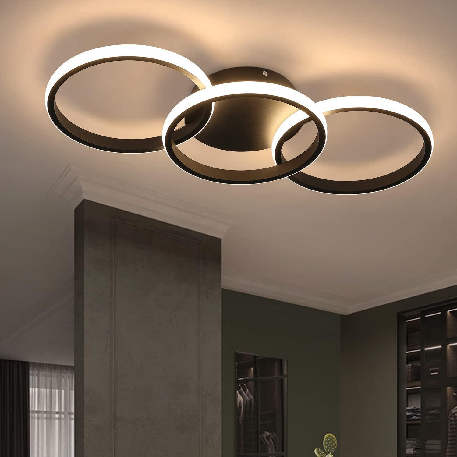 LED-DECKENLEUCHTE Ferdinand 60/24/4 cm - Schwarz, Metall (60/24/4cm) - Nettlife