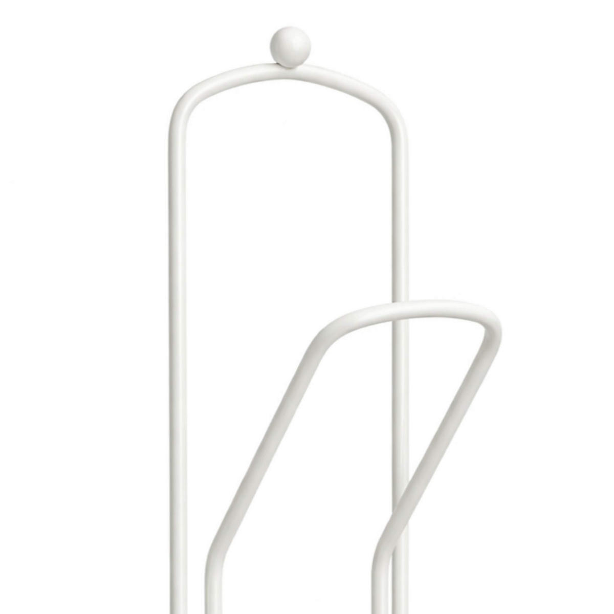 WANDHAKEN Weiß Büroklammer 32 cm - Weiß, Metall (9/32/8cm)