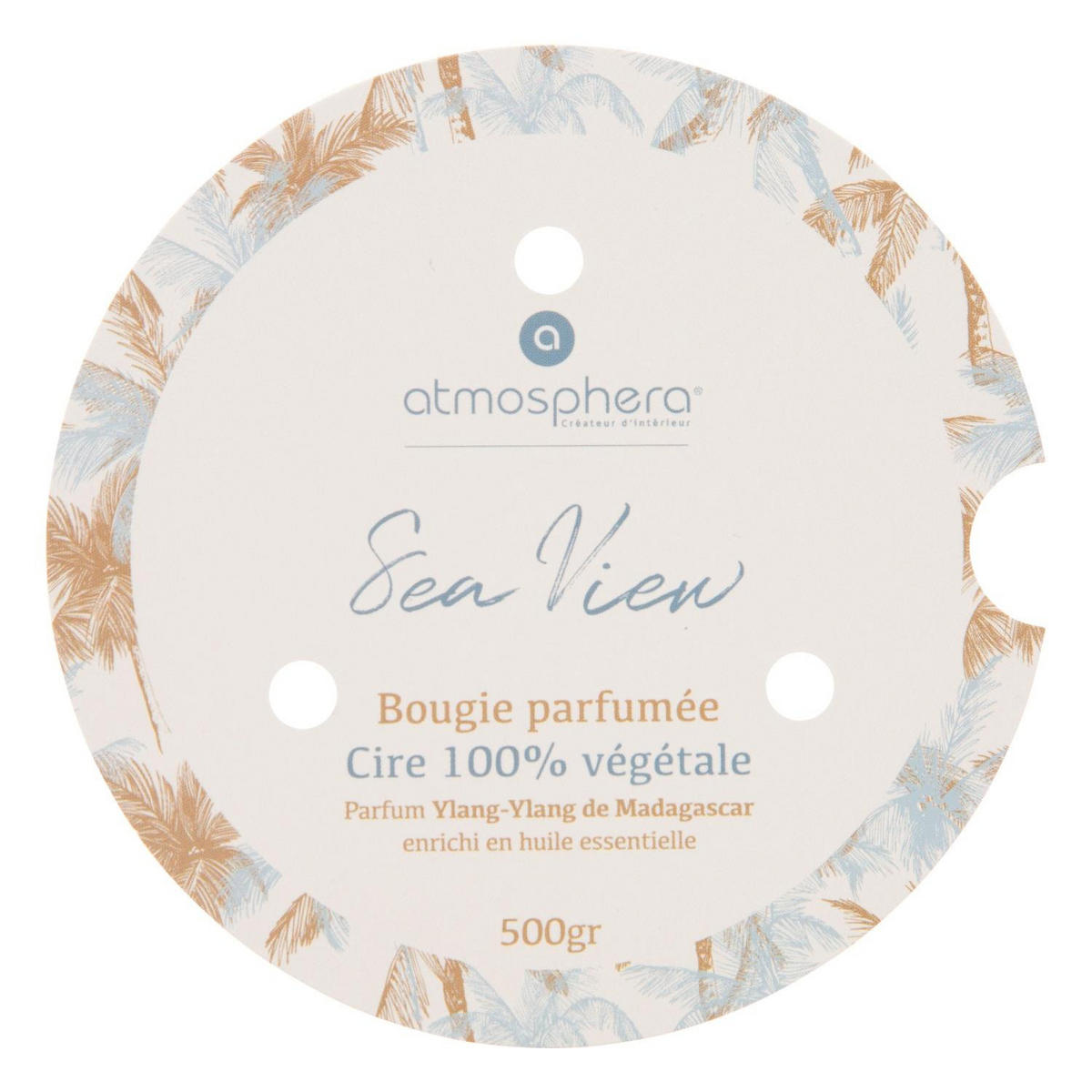 DUFTKERZE Ylang-Ylang Duft 13,2/13,2/16,2 cm - Beige, Glas (16.2cm) - Atmosphera Createur d´interieur