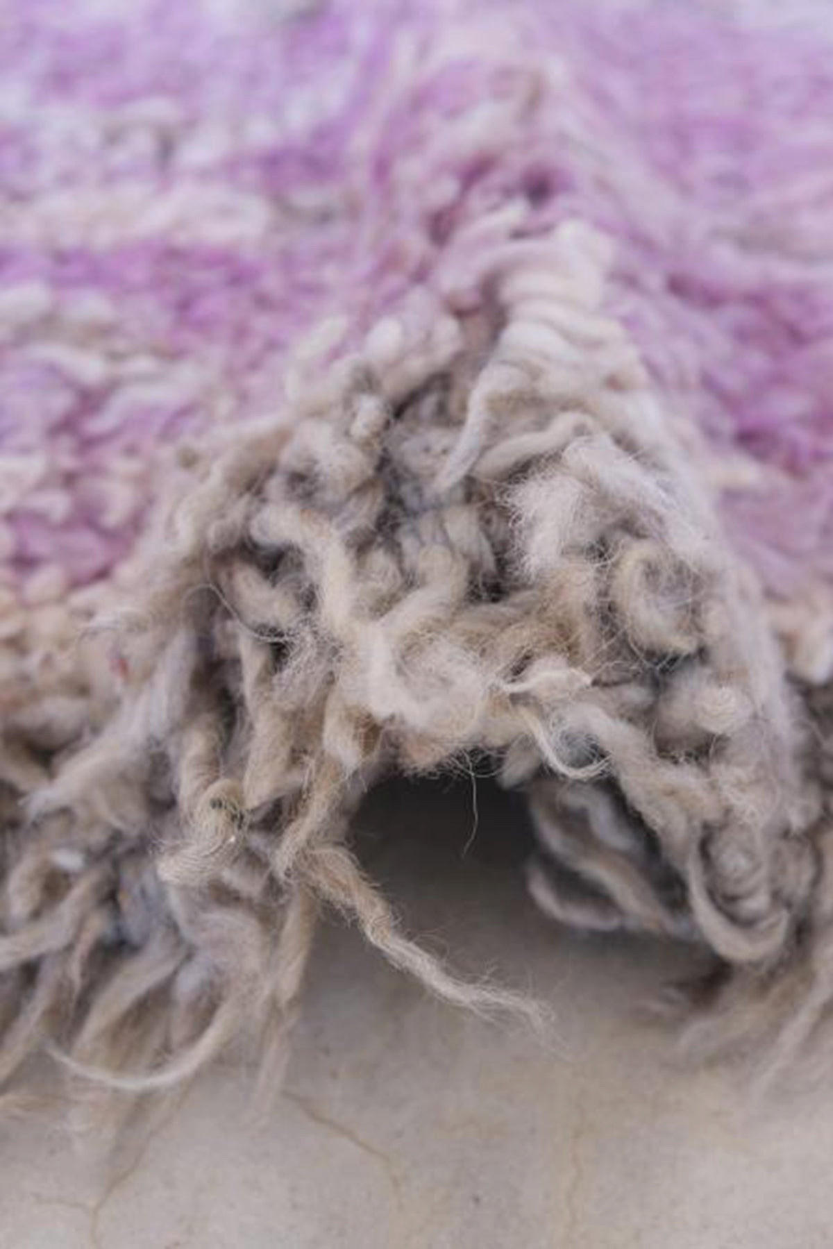 BERBERTEPPICH aus reiner Wolle 159x 363 cm - Lila, Naturmaterialien (159/363cm) - AFK Living