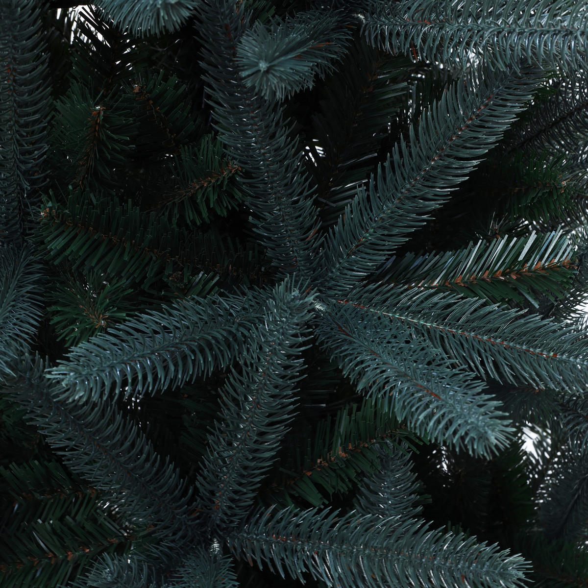 KÜNSTLICHER Weihnachtsbaum 185 cm, Dunkelgrün mit Metallständer - Grün, Kunststoff (185cm) - Hometopia