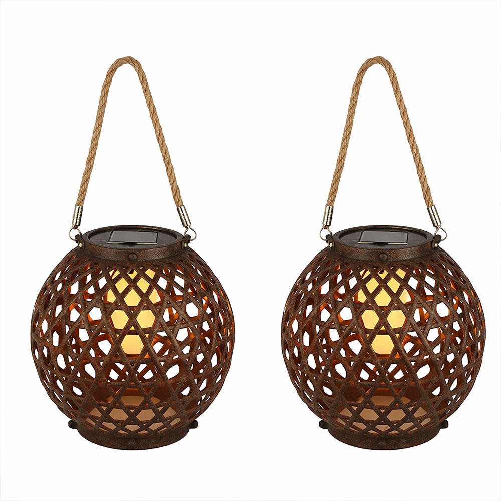 2X LED AUSSENLEUCHTE Metall Kupfer Kugel - Kupferfarben, Kunststoff (20/20/36cm) - Globo Lighting