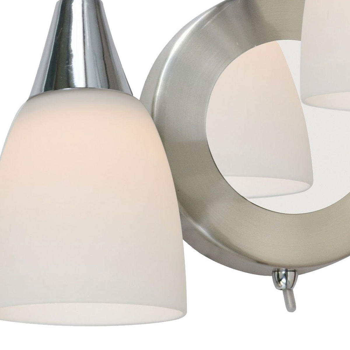 LED WANDLEUCHTE Casa Metall Nickel Matt - Silberfarben, Glas (26/31.5/21.5cm) - Wofi