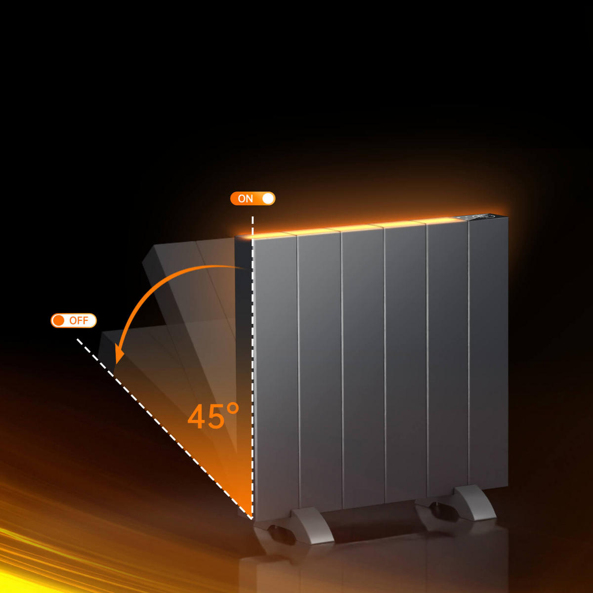 HEIZKÖRPER Anthrazit 54,4/50/6 cm - Anthrazit, Metall (54/50/6cm) - EMKE