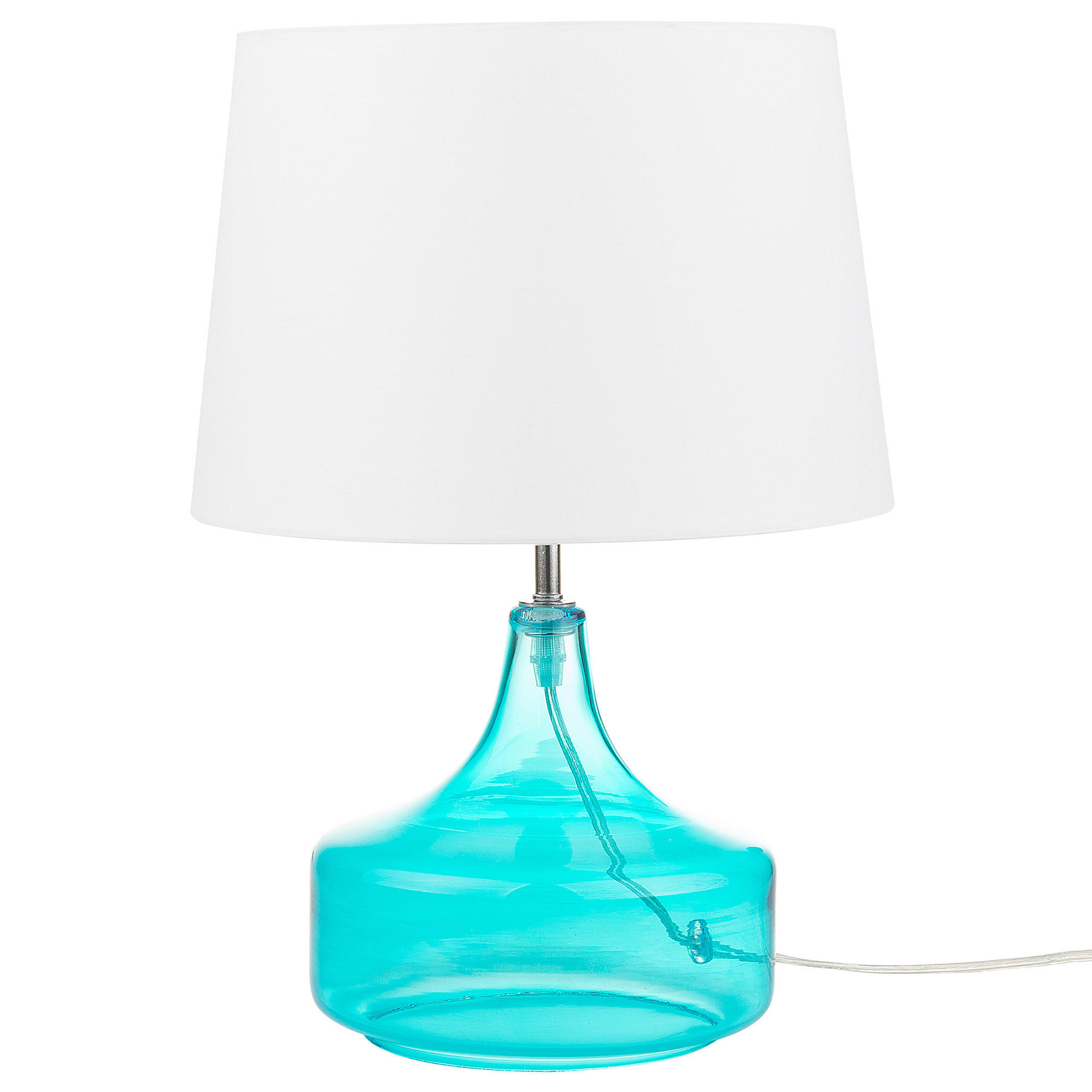 TISCHLAMPE Erzen 29/29/42 cm - Blau, Glas (29/29/42cm) - Beliani