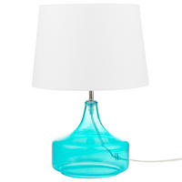 TISCHLAMPE Erzen 29/29/42 cm - Blau, Glas (29/29/42cm) - Beliani
