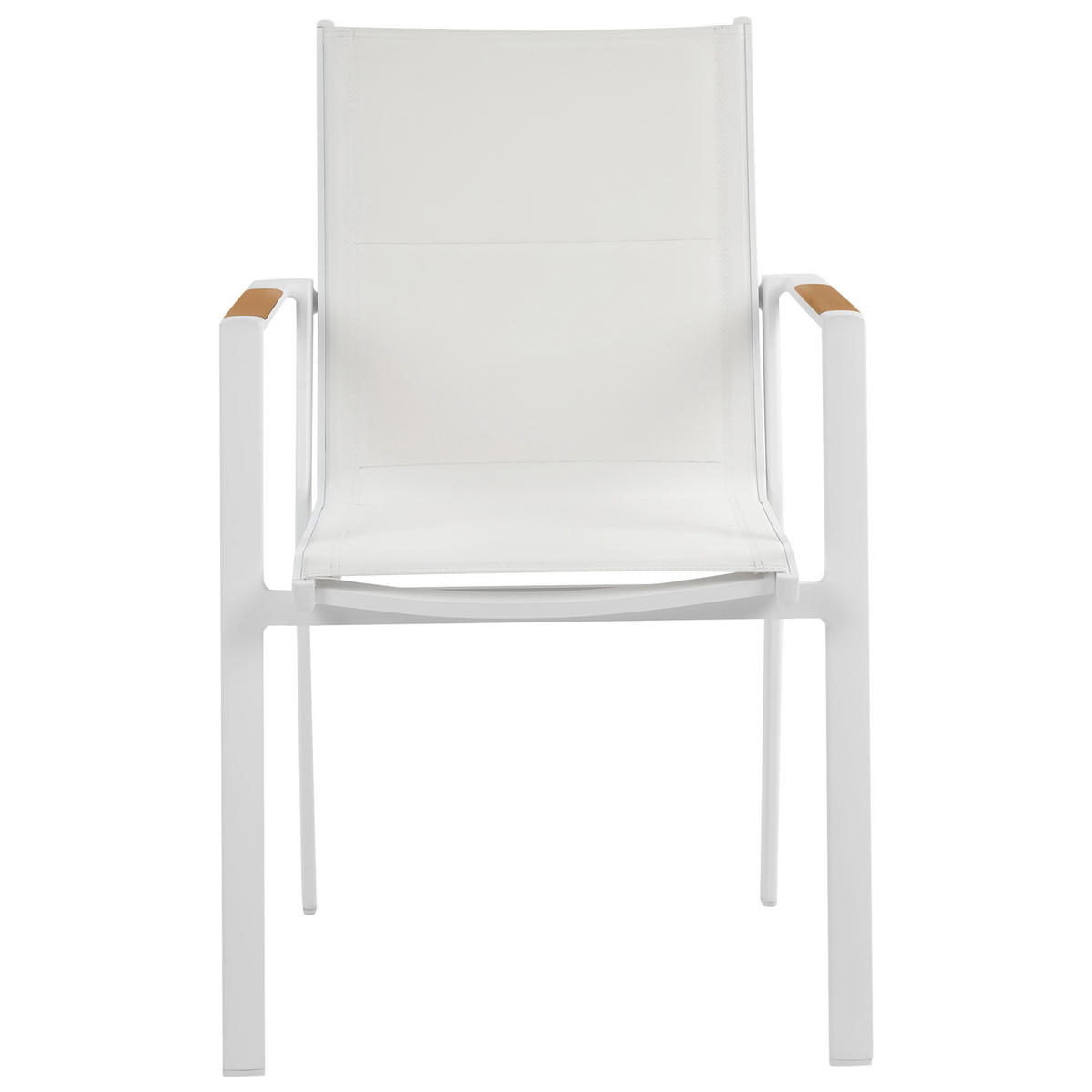 GARTENTISCH-SET 4-Sitzer Weiß Maletto/Busseto - Weiß/Grau, Metall - Beliani