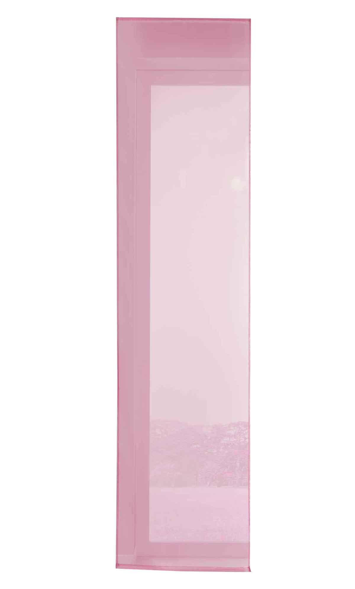 VORHANG HxB 245x60 cm Rosa - Rosa, Textil (60/245/245cm) - Gardinenbox