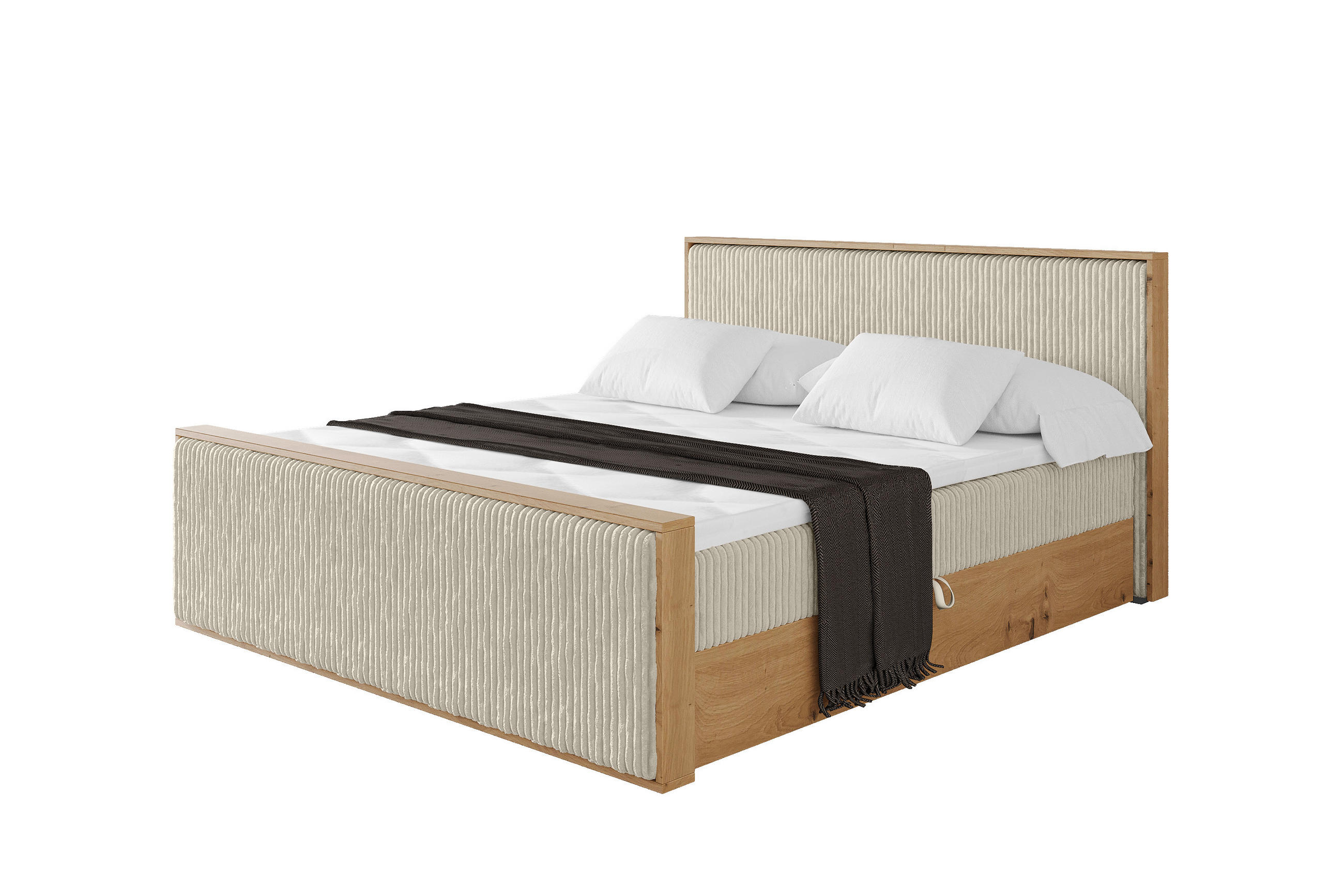 Altdecor Boxbett Beige 160x200 cm