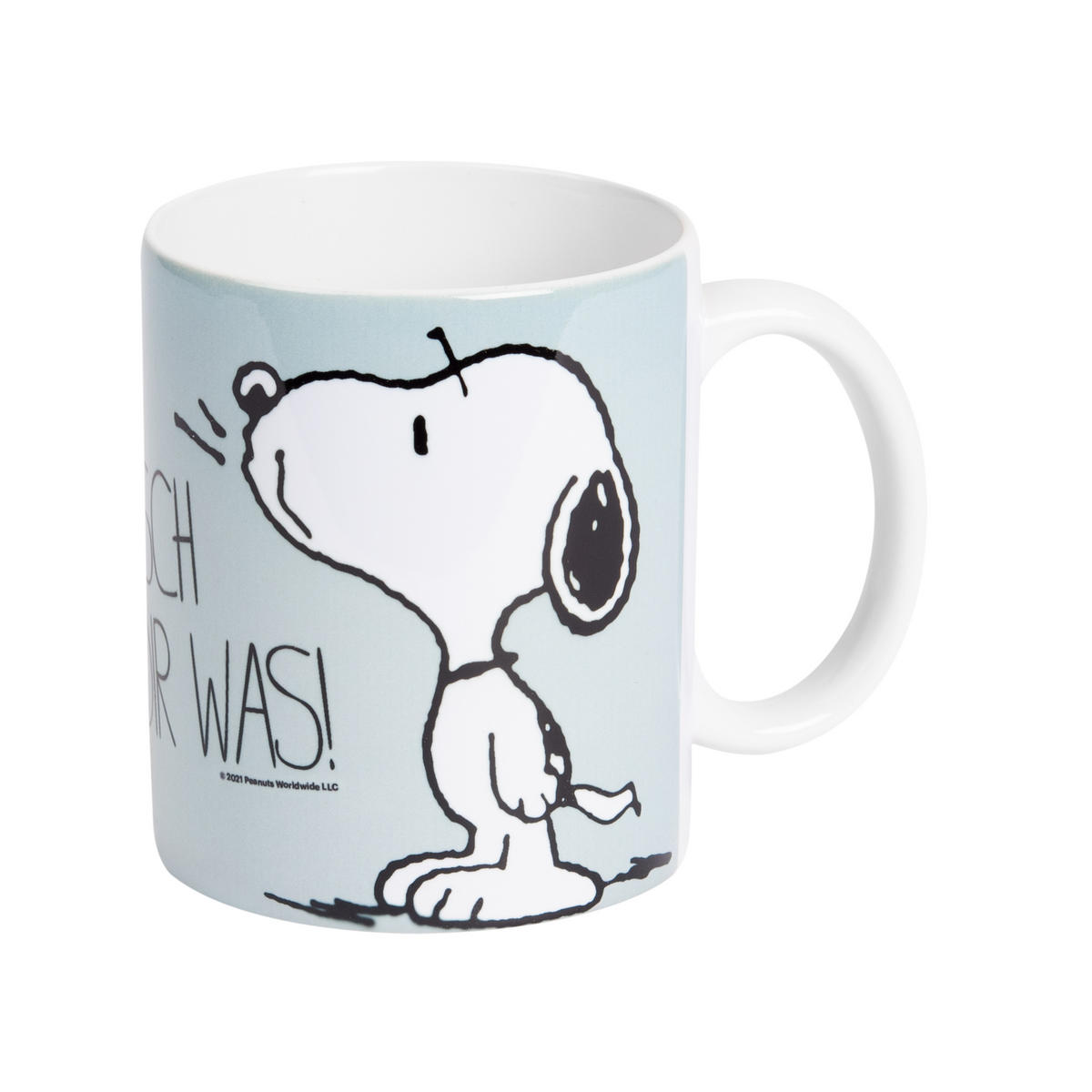 KAFFEEBECHER The Peanuts Snoopy Wünsch dir was! Blau 320 ml - Blau, Keramik (0.32L) - United Labels