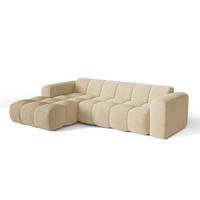 ECKSOFA (links) BLOOM Frottee Beige 290cm - Beige, Textil (290/164cm) - Premium Interiors