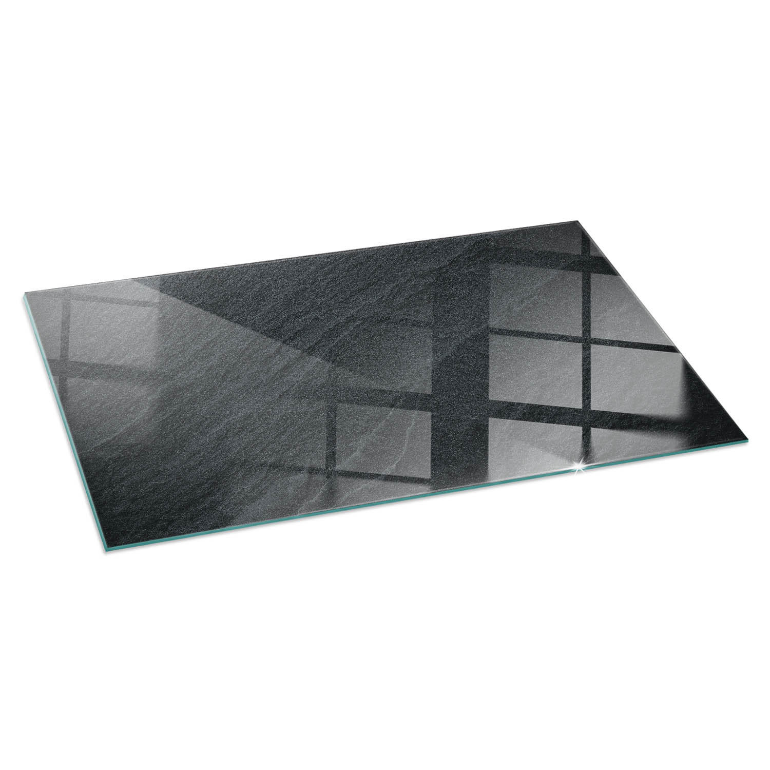 ArtPrintCave Glasplatte Schwarz 100x50x0.4 cm