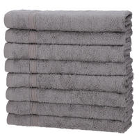 GÄSTETÜCHER 30x50 cm 450g/m2 im 8er Set, Gästetuch Grau - Grau, Textil (35/50cm) - Carpe Sonno
