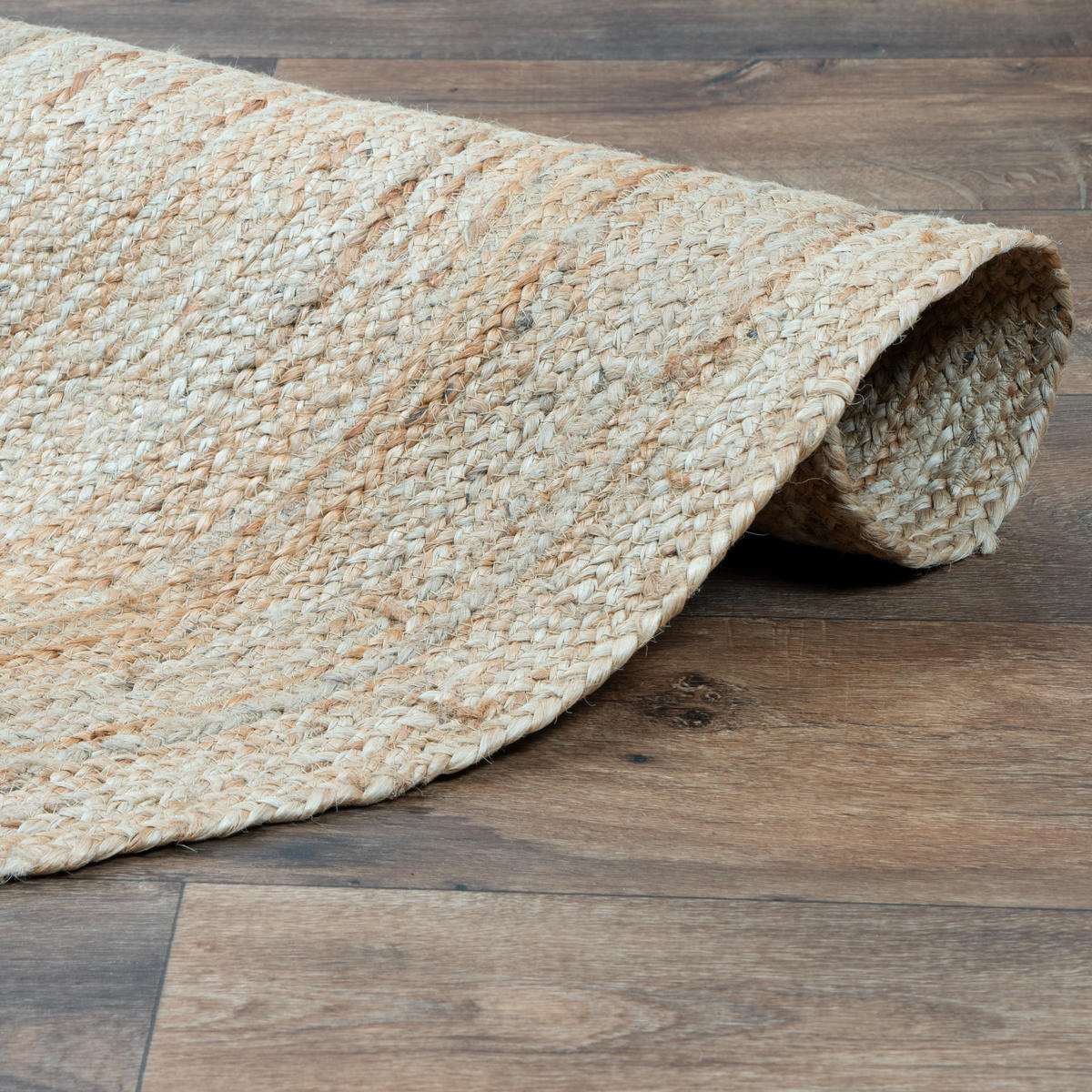 JUTETEPPICH JUTOS 90/90 Beige - Beige, Naturmaterialien (90/90cm) - Consilio Concept