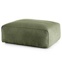 POLSTERHOCKER - Schwarz/Grün, Kunststoff/Textil (81/38/100cm) - home24